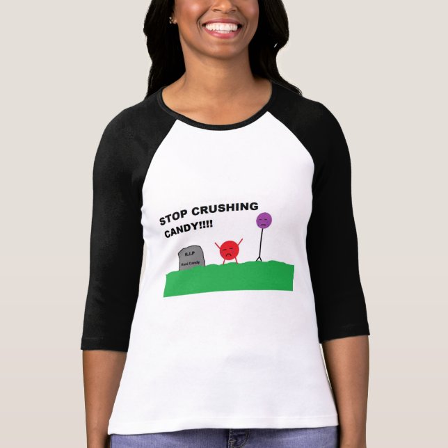 Camiseta Pare de esmagar doces (Frente)