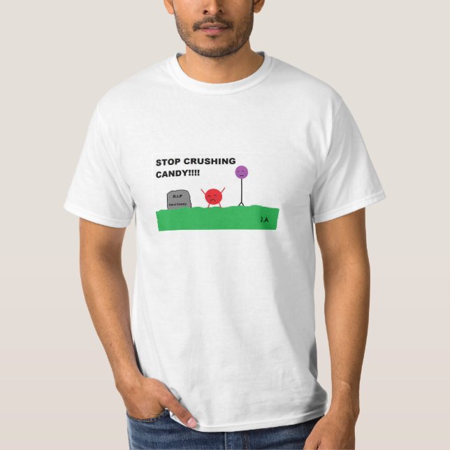 Camiseta Pare de esmagar doces (Frente)