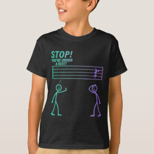 Camiseta Pare De Estar Sob Uma Banda De Piada De Professore
