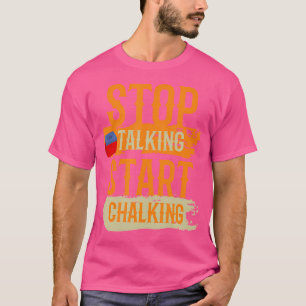 Camiseta Pare De Falar Comece A Falar Billiard Engraçado Bi