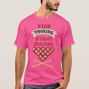 Camiseta Pare De Falar Comece A Falar Billiard Engraçado Bi