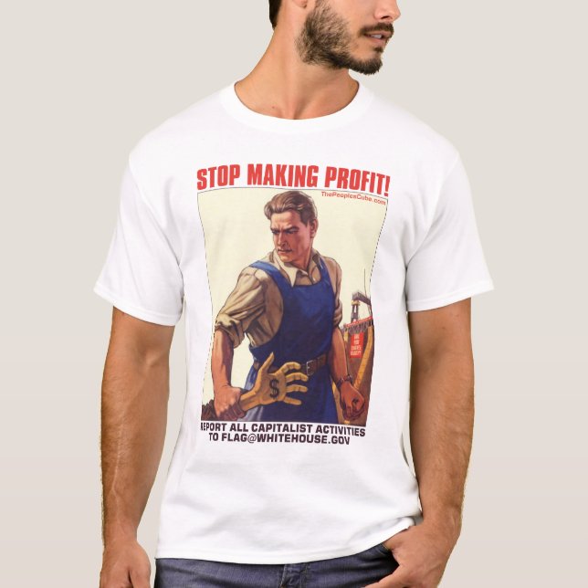 Camiseta Pare de fazer o lucro! (Frente)