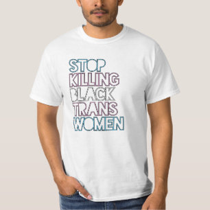 Camiseta Pare de Matar Mulheres Trans Negras