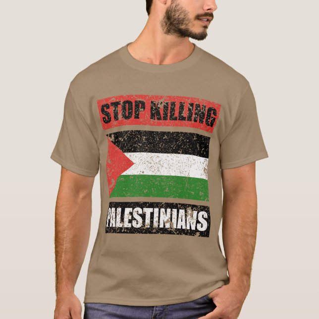Camiseta Pare de matar palestinos (Frente)