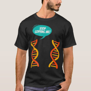 Camiseta Pare De Me Copiar Genética Engraçada
