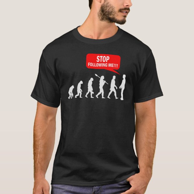 Camiseta Pare de me seguir avaliando Australopithecines 1 (Frente)