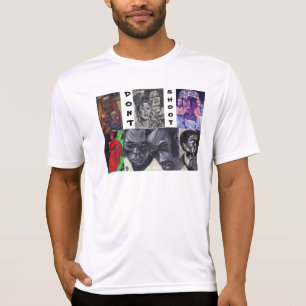 Camiseta PARE DE NÃO ATIRAR LÁ negro