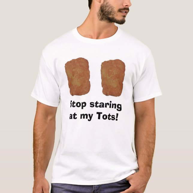 Camiseta Pare de olhar fixamente em meus pequenos! (Frente)