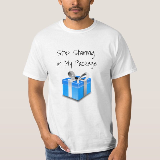 Camiseta Pare de Olhar Minha Embalagem (Frente)