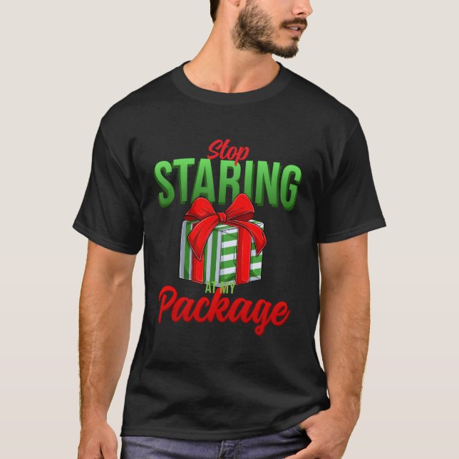 Camiseta Pare De Olhar Para O Meu Pacote Feio (Frente)