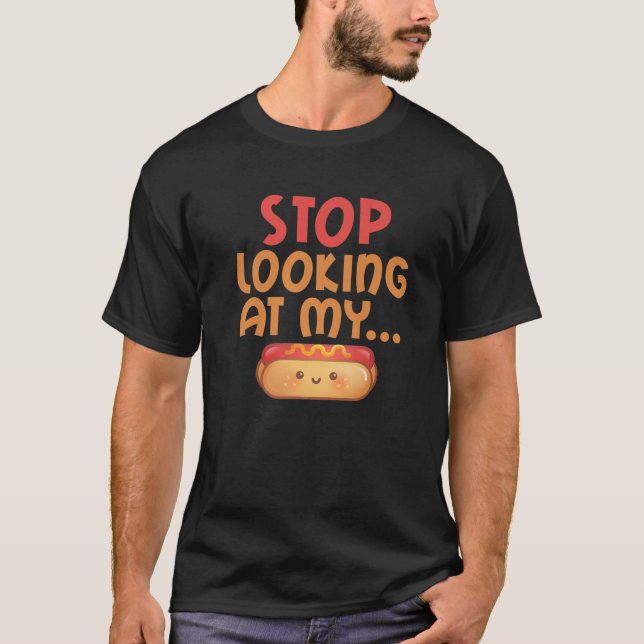 Camiseta Pare De Olhar Para O Meu Prato (Frente)