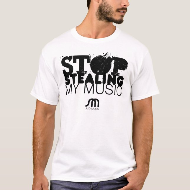 Camiseta Pare de roubar meu T da música (Frente)