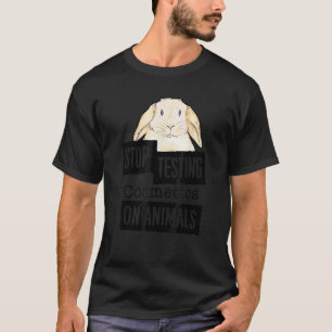 Camiseta Pare de Testar Cosméticos em Animais  Mulheres Hom