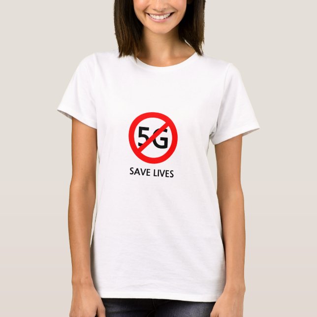 Camiseta Pare o 5G e salve vidas (Frente)