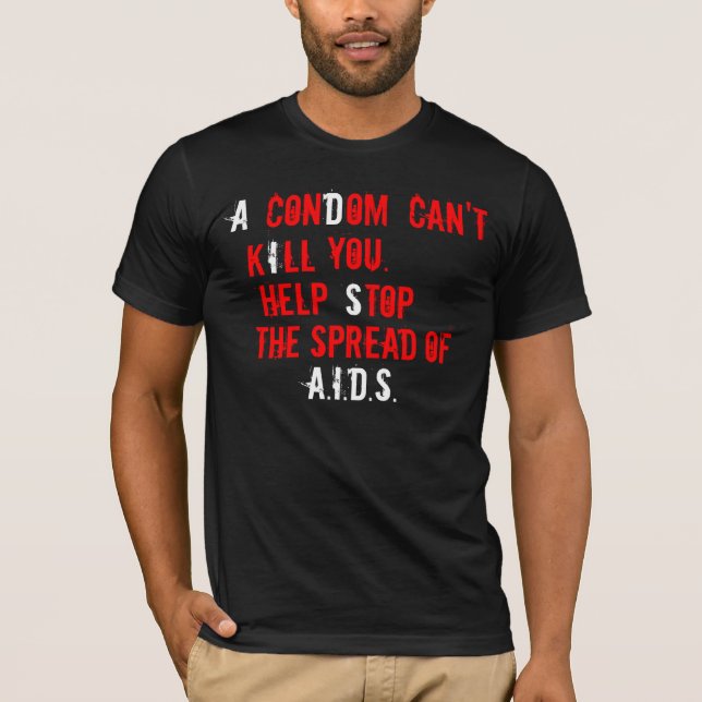 Camiseta Pare o AIDS (Frente)