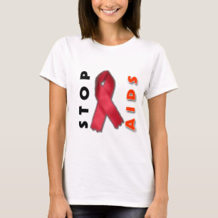 Camiseta Pare o AIDS (o lado)