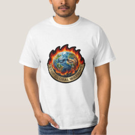 Camiseta Pare o Aquecimento Global Terra Chorando Chama Mei