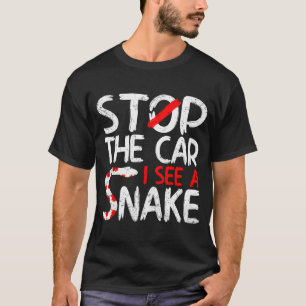 Camiseta Pare o carro e veja um criador de víper de Cobra