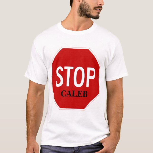 Camiseta Pare o sinal, CALEB (Frente)