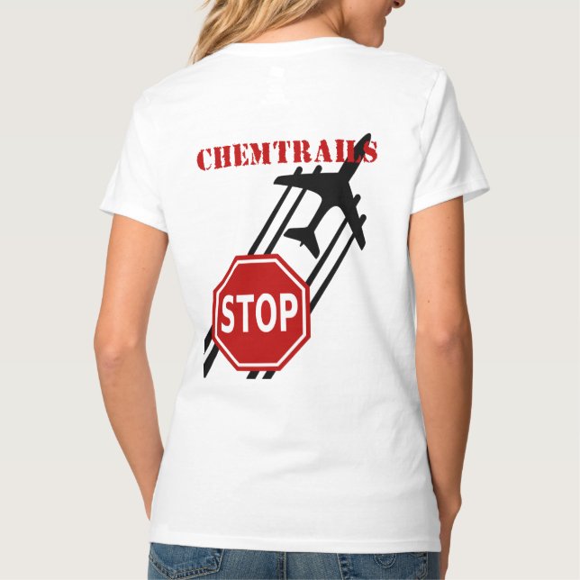 Camiseta Pare os Chemtrails (Verso)