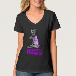 Camiseta Pare Tatuagem de Conscientização da Violência Domé