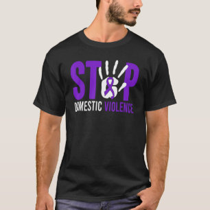 Camiseta Pare Violência Doméstica Conscientização Violência