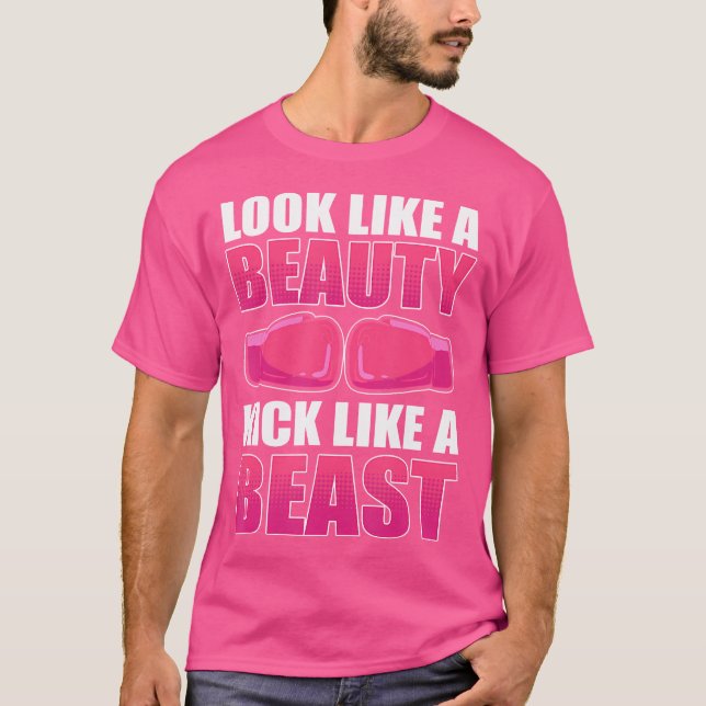 Camiseta Pareça Um Bela Chute Como Um Boxe De Chuva De Best (Frente)