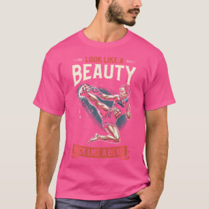 Camiseta Pareça Um Bela Chute Como Uma Criança Do Kickboxer