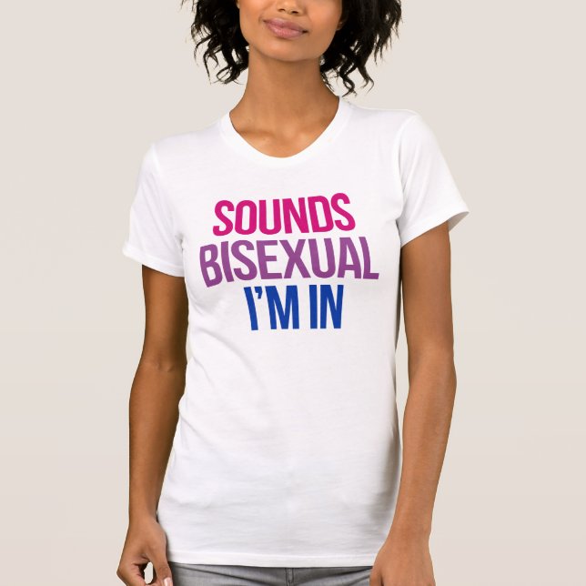 Camiseta Parece Bissexual Estou Dentro (Frente)