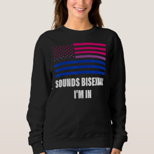 Camiseta Parece bissexual, estou na bandeira bissexual Lgbt