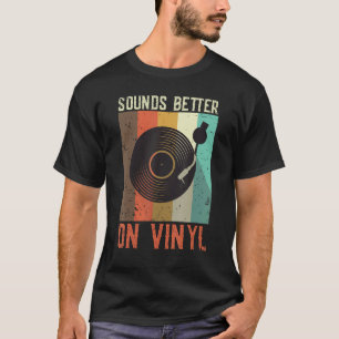 Camiseta Parece Melhor Na Música De Vinil Desenho Vintage