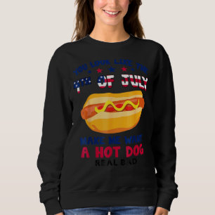 Camiseta Parece Que 4 De Julho Me Faz Querer Um Cachorro