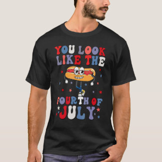 Camiseta Parece Que 4 De Julho Me Faz Querer Um Cachorro Qu