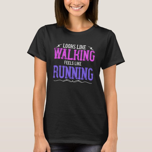 Camiseta Parece Que Caminhar É Como Correr Caminhante (Frente)