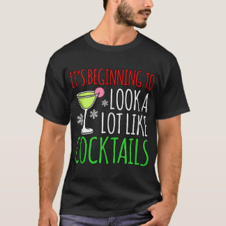 Camiseta Parecem Cocktails Papais noeis de Natal Feliz Gnom