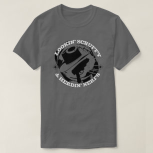 Camiseta Parecendo Scruffy & Herding Nerfs Engraçado Novida
