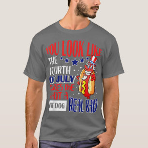 Camiseta Pareces O 4º De Julho, Engraçado Cachorro Quente
