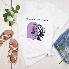 Camiseta Pareces Uma Engraçada Arte De Linha Roxo
