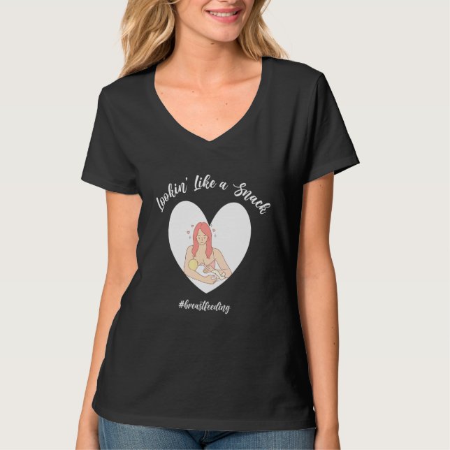 Camiseta Parecia Um Snack A Amamentar 3 (Frente)
