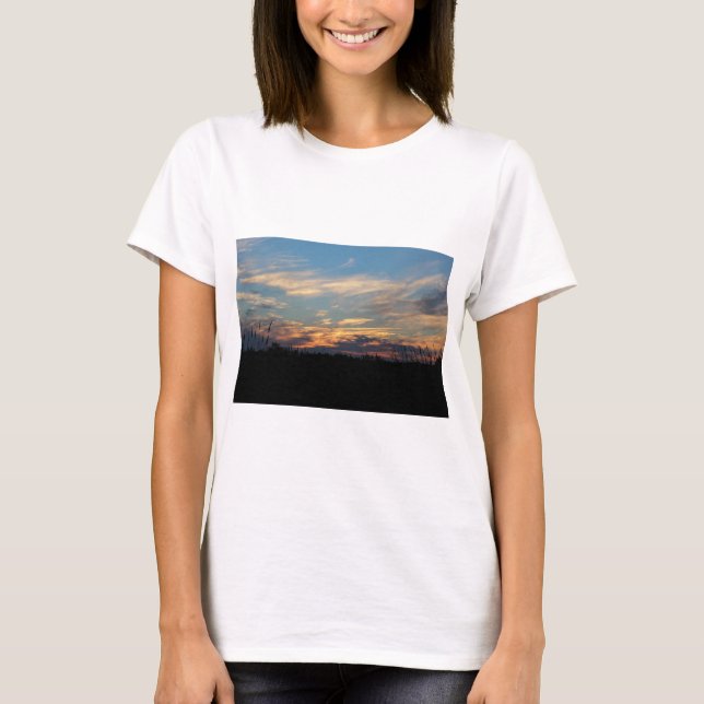 Camiseta Parede da silhueta da natureza (Frente)