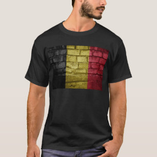Camiseta Parede de bandeira da Bélgica