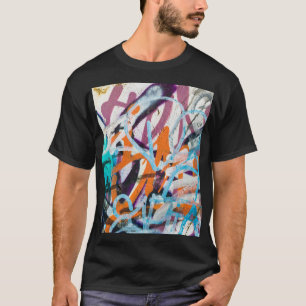 Camiseta Parede de concreto, textura granulada.