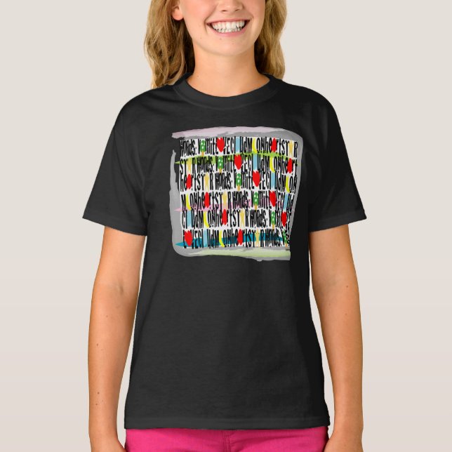 Camiseta Parede de Palavras (Frente)