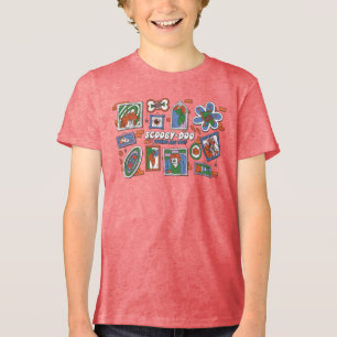 Camiseta Parede de Quadros de Halloween do Scooby-Doo