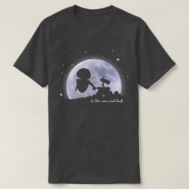 Camiseta Parede Pixar Eve À Lua E Volta (Frente do Design)