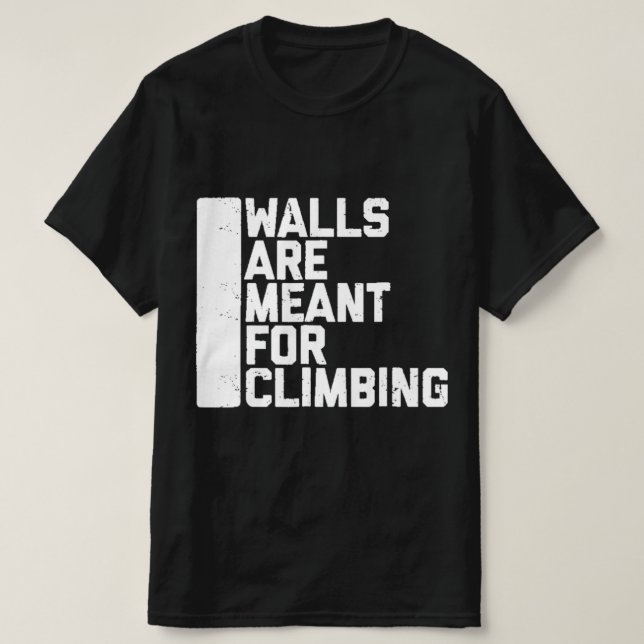 Camiseta Paredes São Destinadas A Sofrer Boulder (Frente do Design)