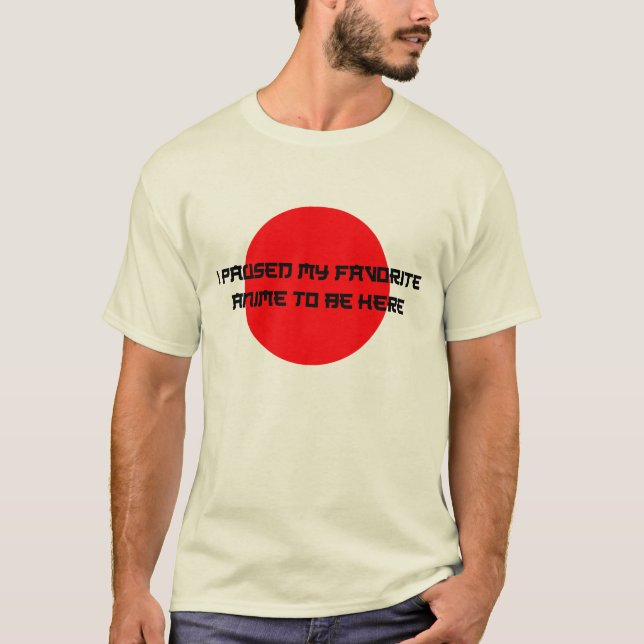 Camiseta Parei Meu Anime Favorito Para Estar Aqui (Frente)