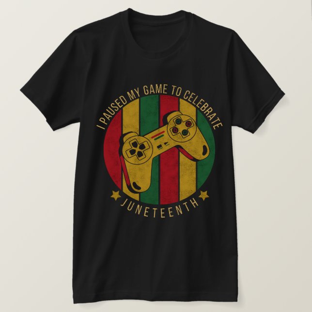 Camiseta Parei Meu Jogo Para Comemorar O Décimo De Junho (Frente do Design)