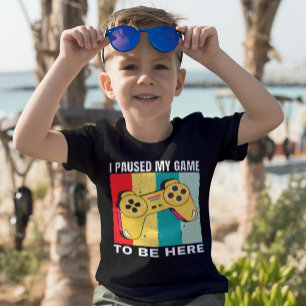 Camiseta Parei Meu Jogo Para Estar Aqui