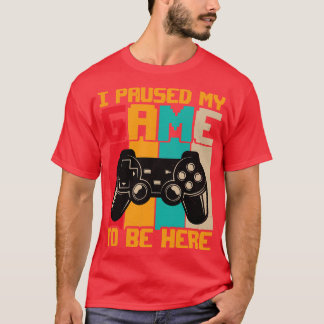 Camiseta Parei meu jogo para estar aqui com o pôr do sol